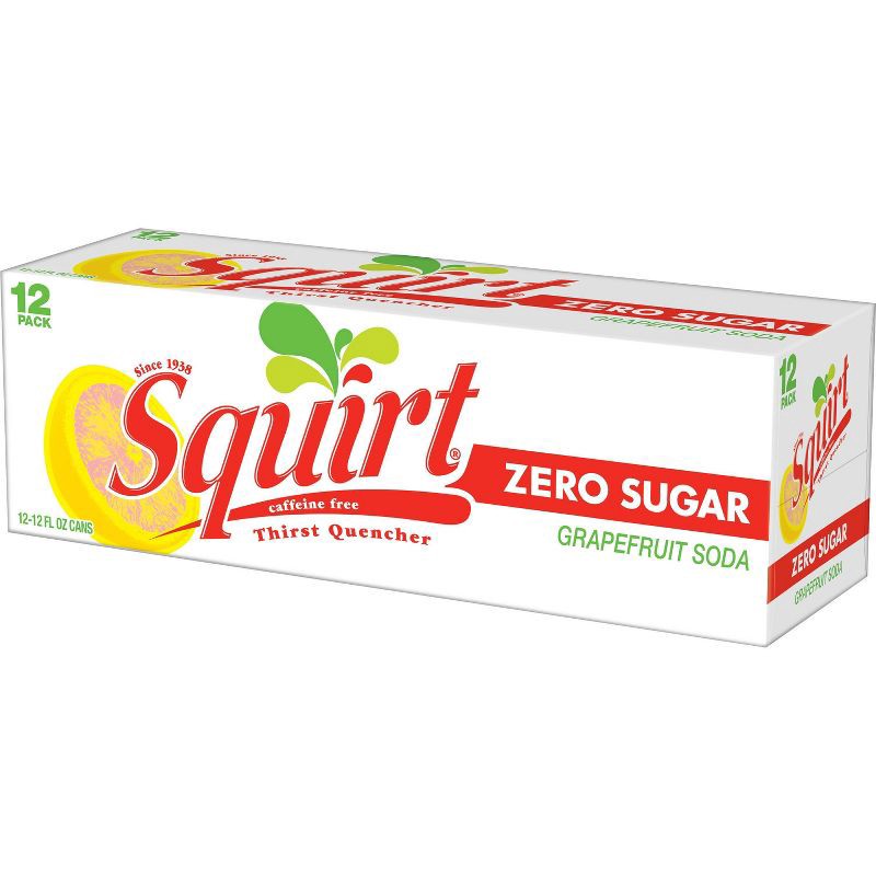 slide 5 of 8, Squirt Zero Sugar Grapefruit Soda - 12pk/12 fl oz Cans, 12 ct; 12 fl oz