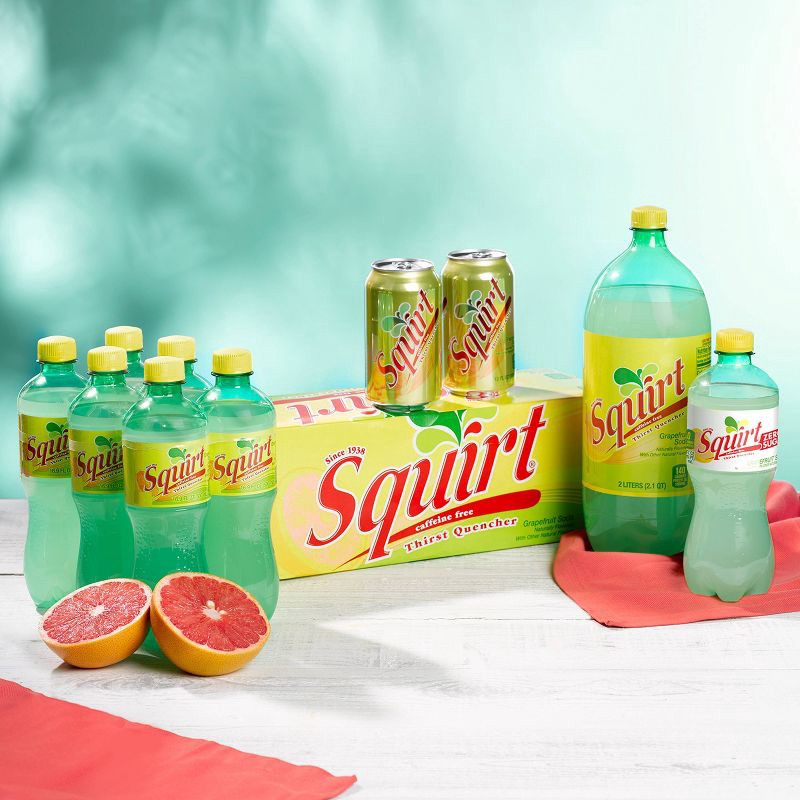 slide 8 of 8, Squirt Zero Sugar Grapefruit Soda - 12pk/12 fl oz Cans, 12 ct; 12 fl oz