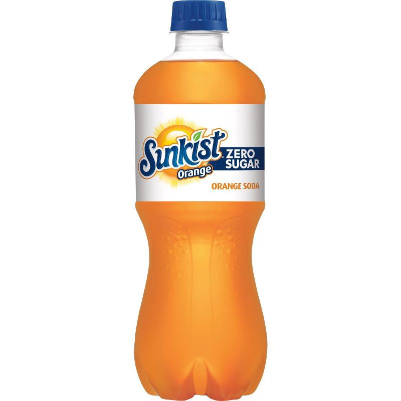 slide 2 of 6, Sunkist Zero Sugar Orange Soda - 20 fl oz Bottles, 20 fl oz