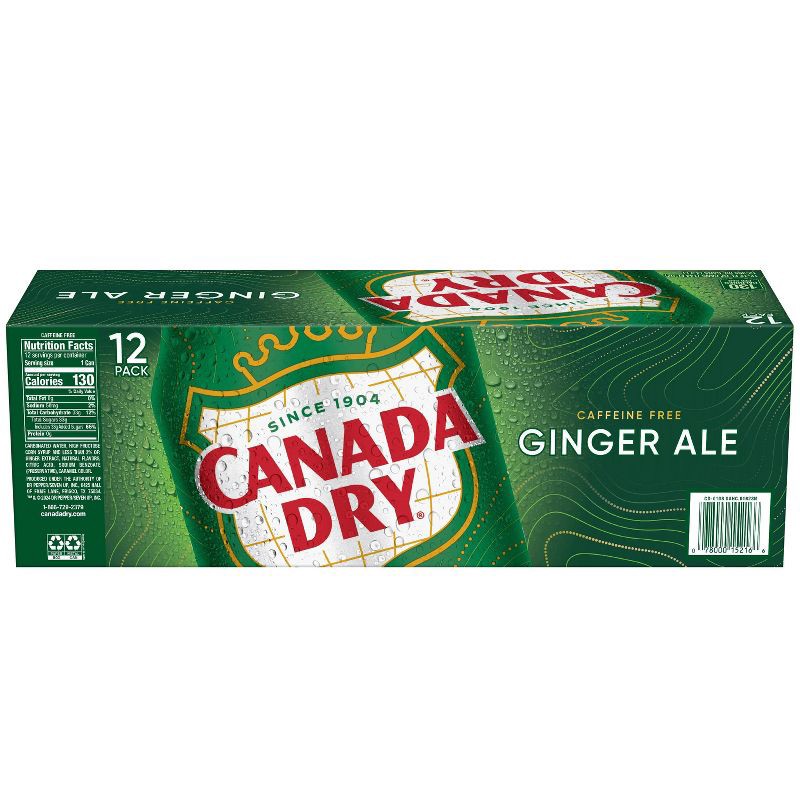 slide 8 of 13, Canada Dry Ginger Ale Soda - 12pk/12 fl oz Cans, 12 ct; 12 fl oz