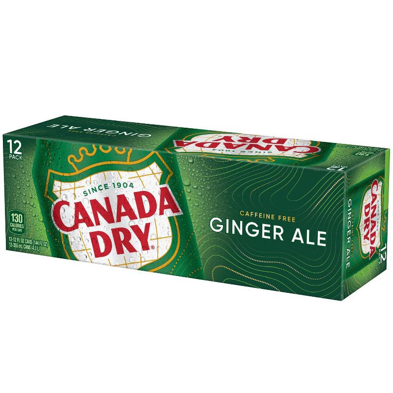 slide 13 of 15, Canada Dry Ginger Ale Soda - 12pk/12 fl oz Cans, 12 ct; 12 fl oz