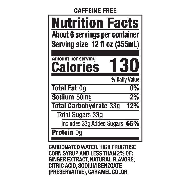 slide 9 of 9, Canada Dry Ginger Ale Soda - 2 L Bottle, 2 liter