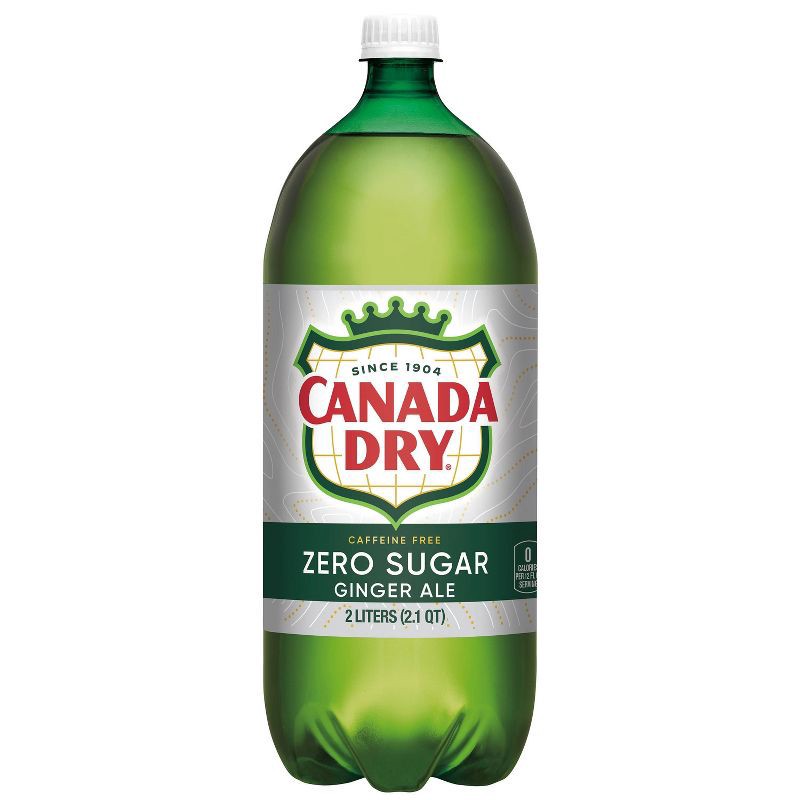 slide 7 of 9, Canada Dry Zero Sugar Ginger Ale Soda - 2 L Bottle, 2 liter