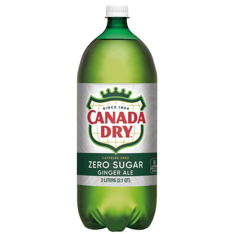 slide 8 of 11, Canada Dry Zero Sugar Ginger Ale Soda - 2 L Bottle, 2 liter