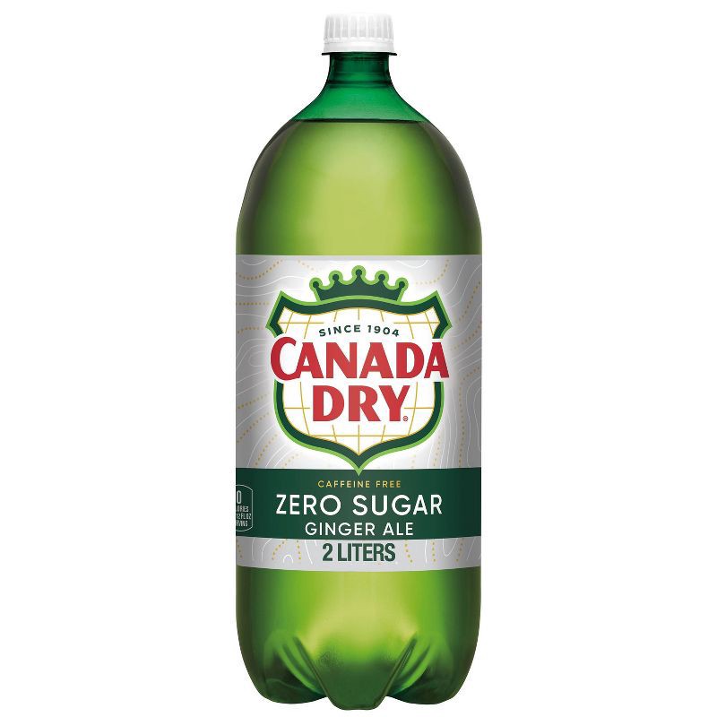 slide 1 of 11, Canada Dry Zero Sugar Ginger Ale Soda - 2 L Bottle, 2 liter