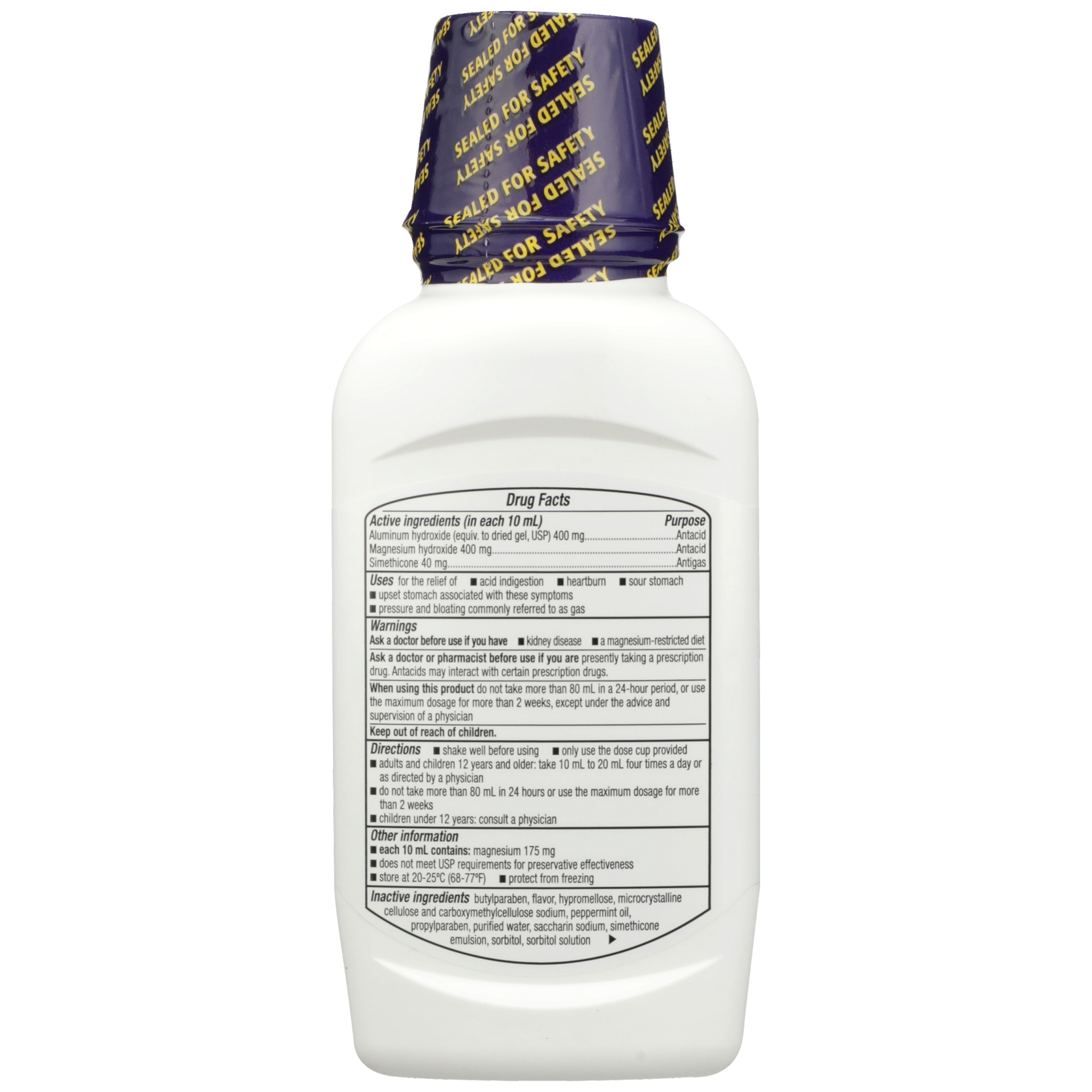 slide 4 of 6, TopCare Health Regular Strength Advanced Mint Flavor Antacid 12 fl oz, 12 fl oz