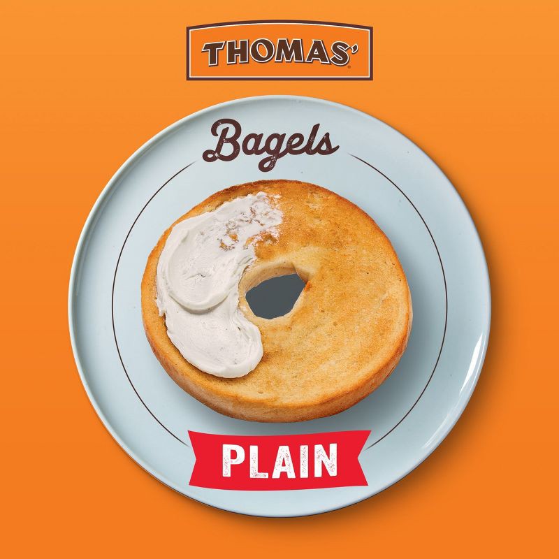 slide 3 of 13, Thomas' Plain Bagels - 20oz/6ct, 6 ct; 20 oz