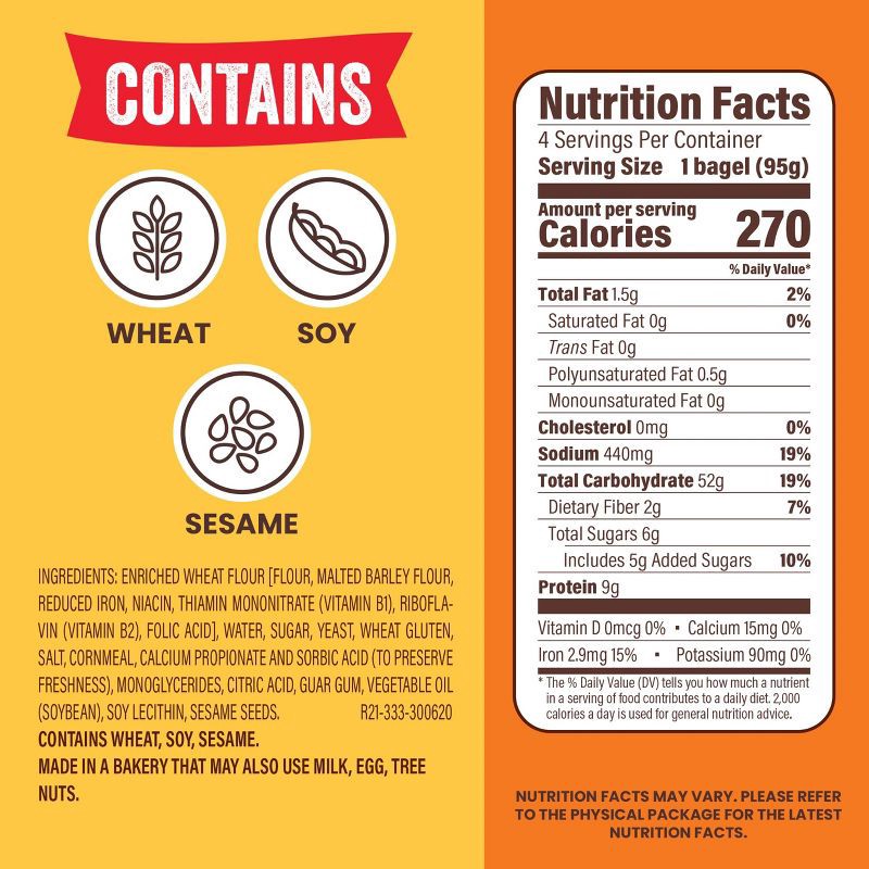 slide 4 of 13, Thomas' Plain Bagels - 20oz/6ct, 6 ct; 20 oz