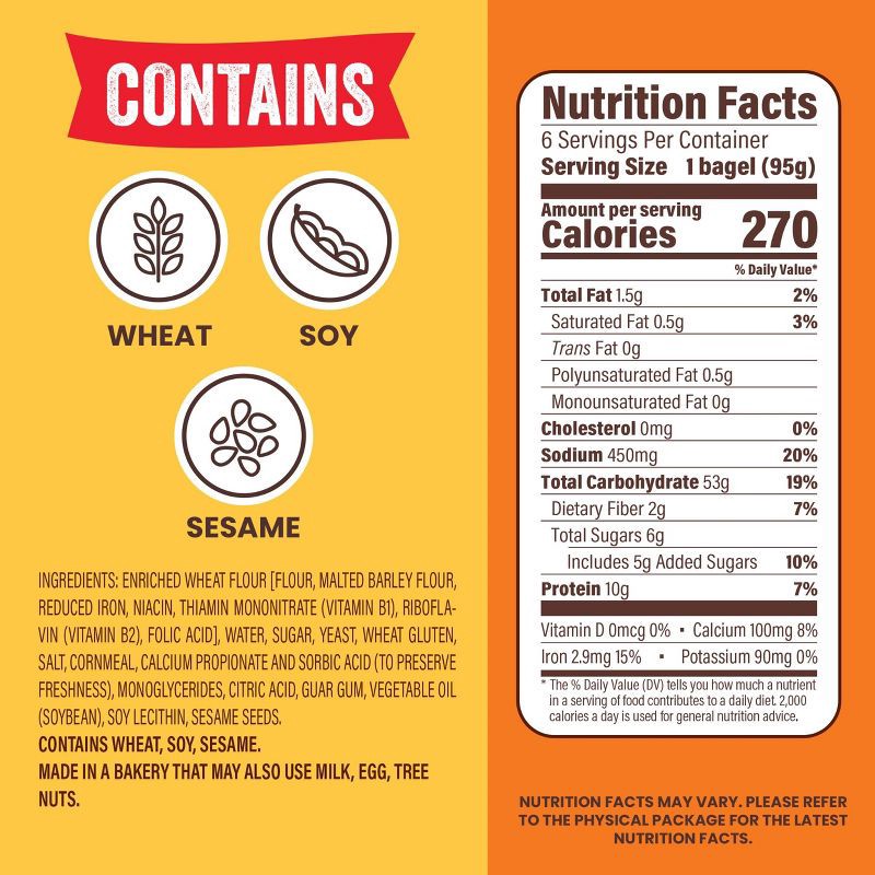 slide 4 of 13, Thomas' Plain Bagels - 20oz/6ct, 6 ct; 20 oz