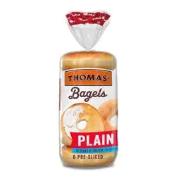 Thomas' Plain Bagels - 20oz/6ct