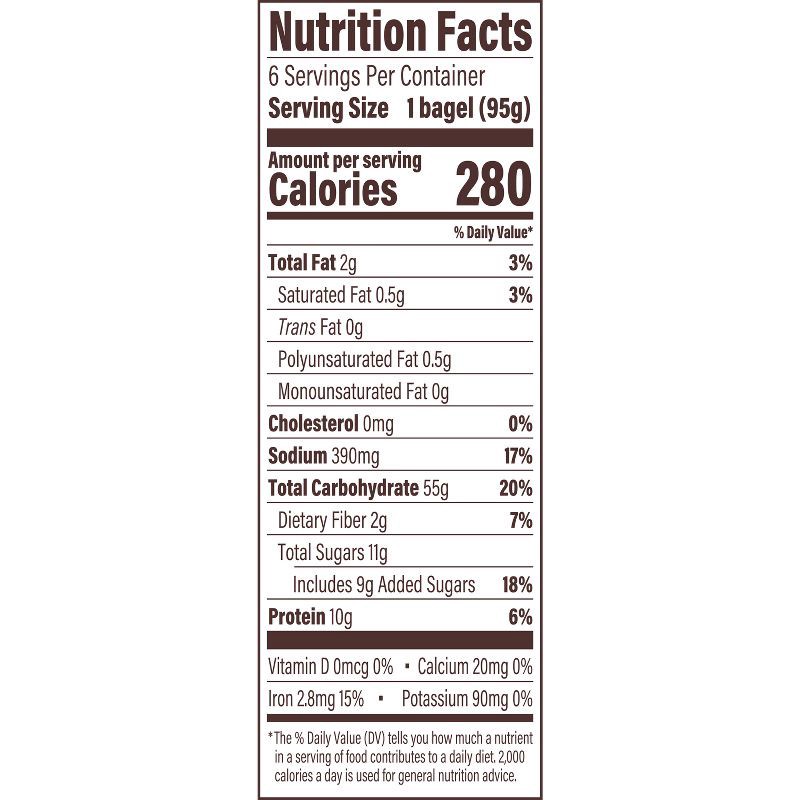 slide 11 of 11, Thomas' Cinnamon Swirl Bagels - 20oz/6ct, 6 ct; 20 oz