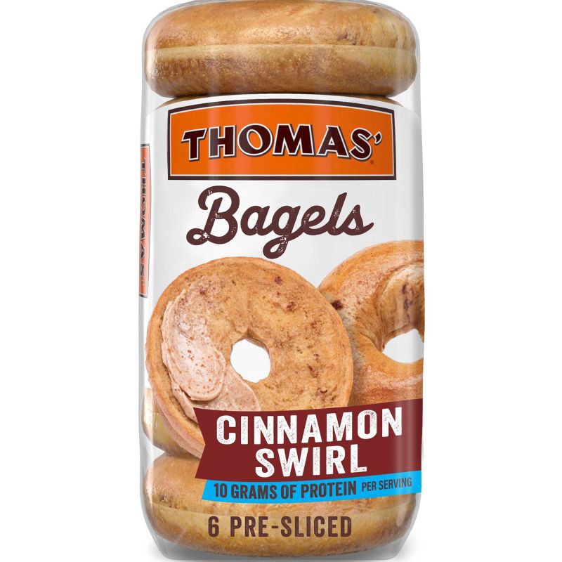 slide 1 of 11, Thomas' Cinnamon Swirl Bagels - 20oz/6ct, 6 ct; 20 oz