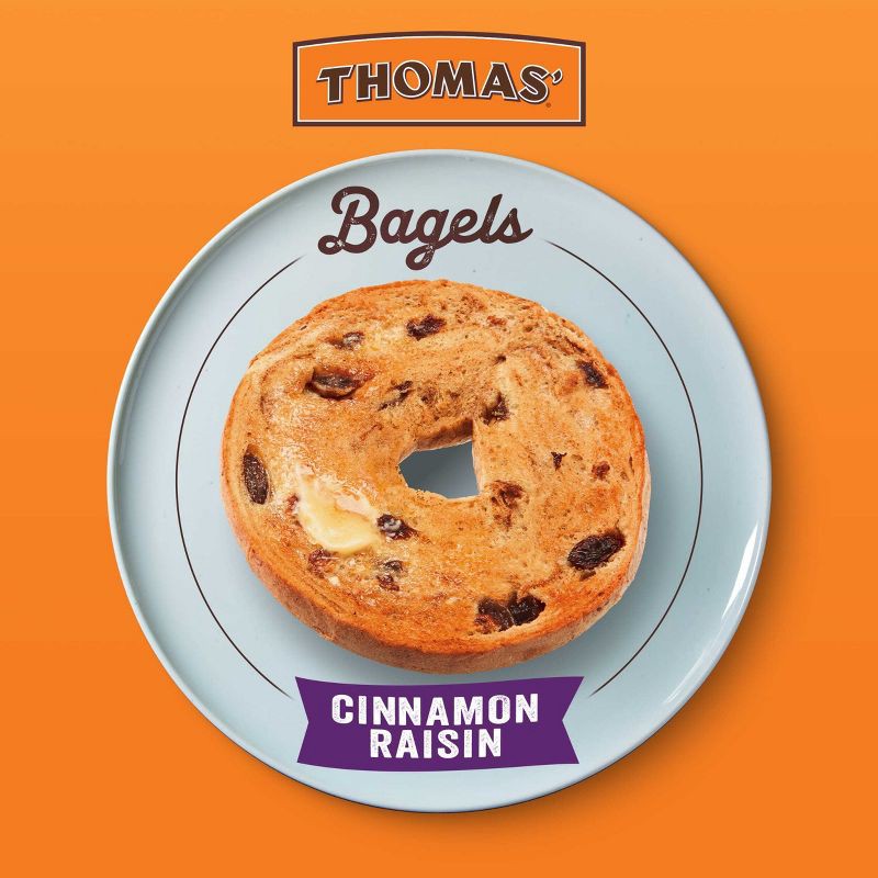 slide 4 of 17, Thomas' Cinnamon Raisin Bagels - 20oz/6ct, 6 ct; 20 oz