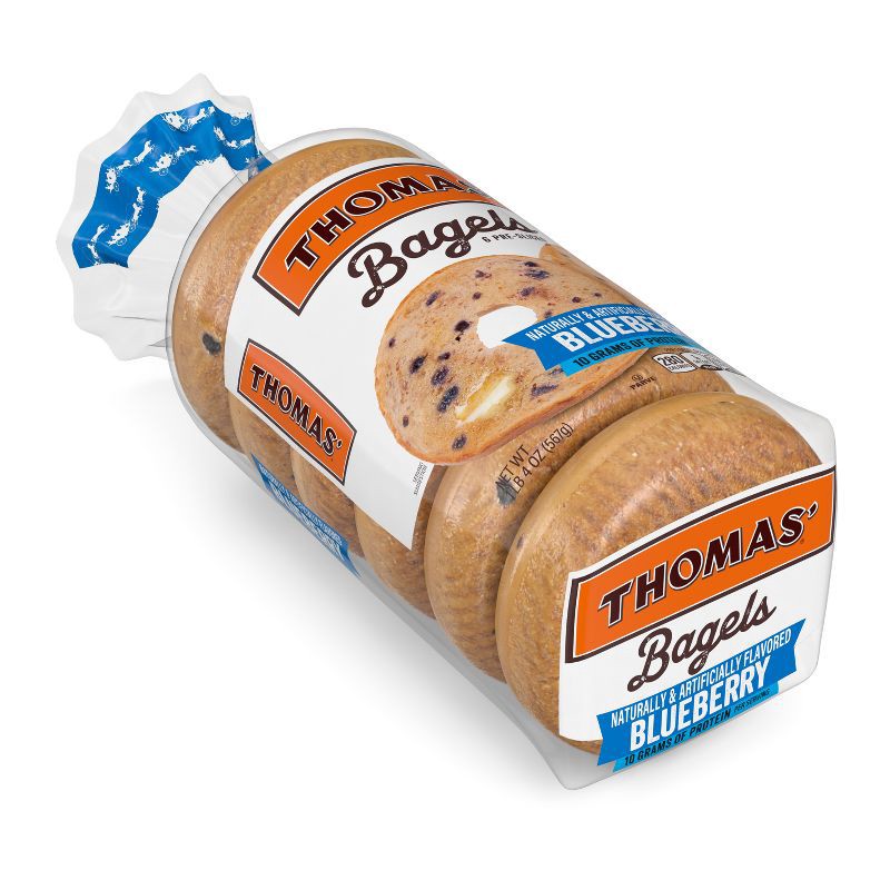 slide 7 of 12, Thomas' Blueberry Bagels - 20oz/6ct, 6 ct; 20 oz