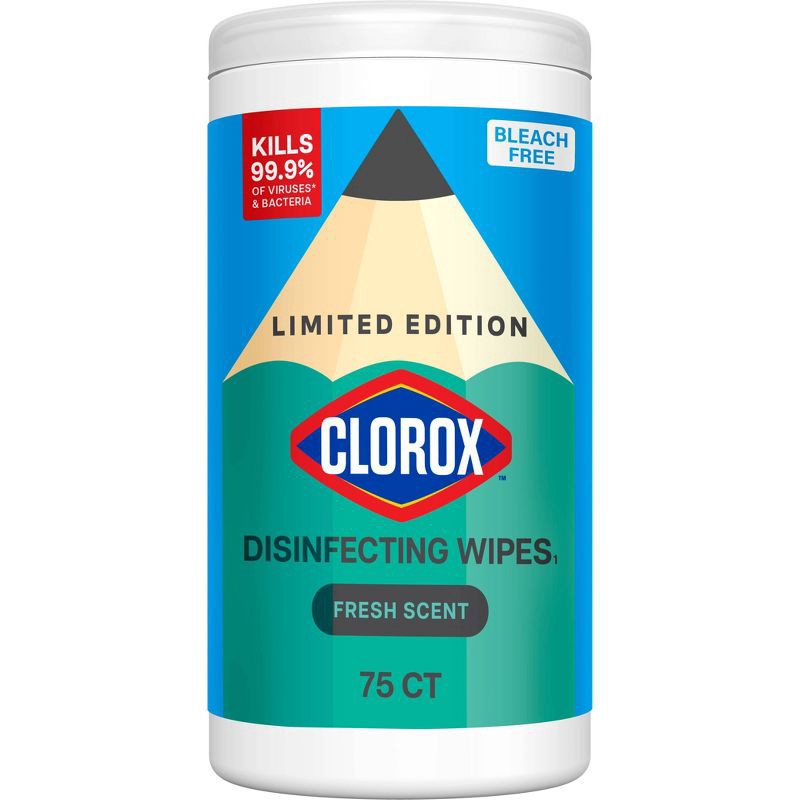 slide 1 of 9, Clorox Fresh Disinfecting Wipes Bleach Free Cleaning Wipes - 75ct, 75 ct