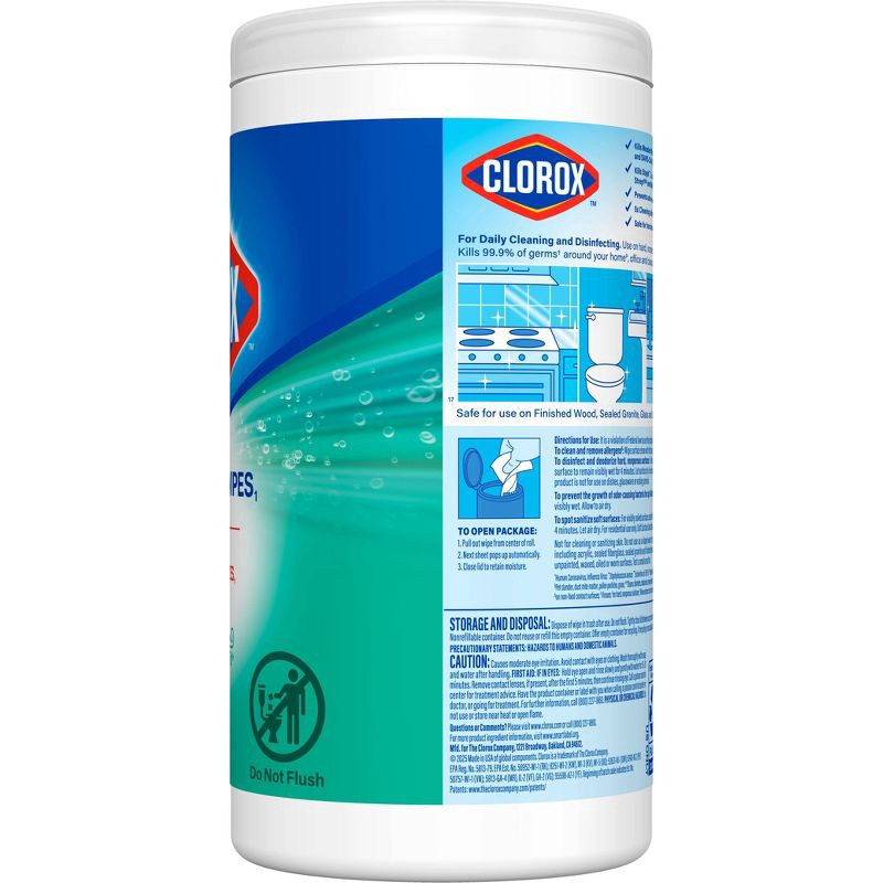 slide 12 of 14, Clorox Fresh Disinfecting Wipes Bleach Free Cleaning Wipes - 75ct, 75 ct