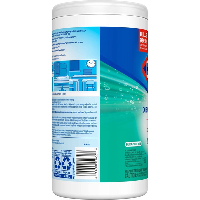 slide 11 of 14, Clorox Fresh Disinfecting Wipes Bleach Free Cleaning Wipes - 75ct, 75 ct