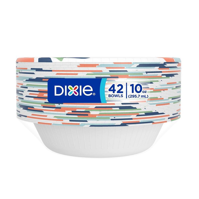 slide 8 of 9, Dixie Disposable Paper Bowls – 42ct/10oz, 42 ct, 10 oz