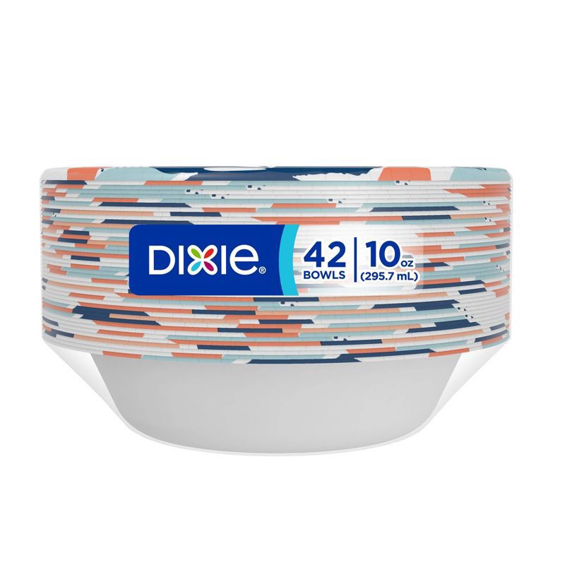 slide 8 of 8, Dixie Disposable Paper Bowls – 42ct/10oz, 42 ct, 10 oz