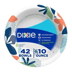 Dixie Disposable Paper Bowls – 42ct/10oz