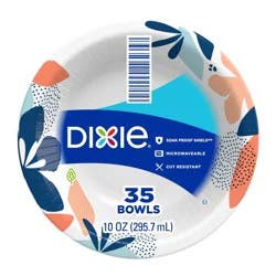 Dixie Disposable Paper Bowls – 35ct/10oz