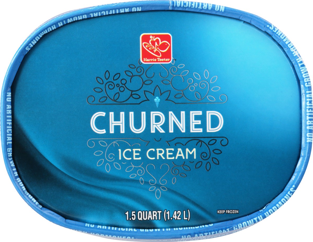 slide 5 of 10, Harris Teeter Reduced Fat Ice Cream - No Sugar Added Vanilla, 48 oz