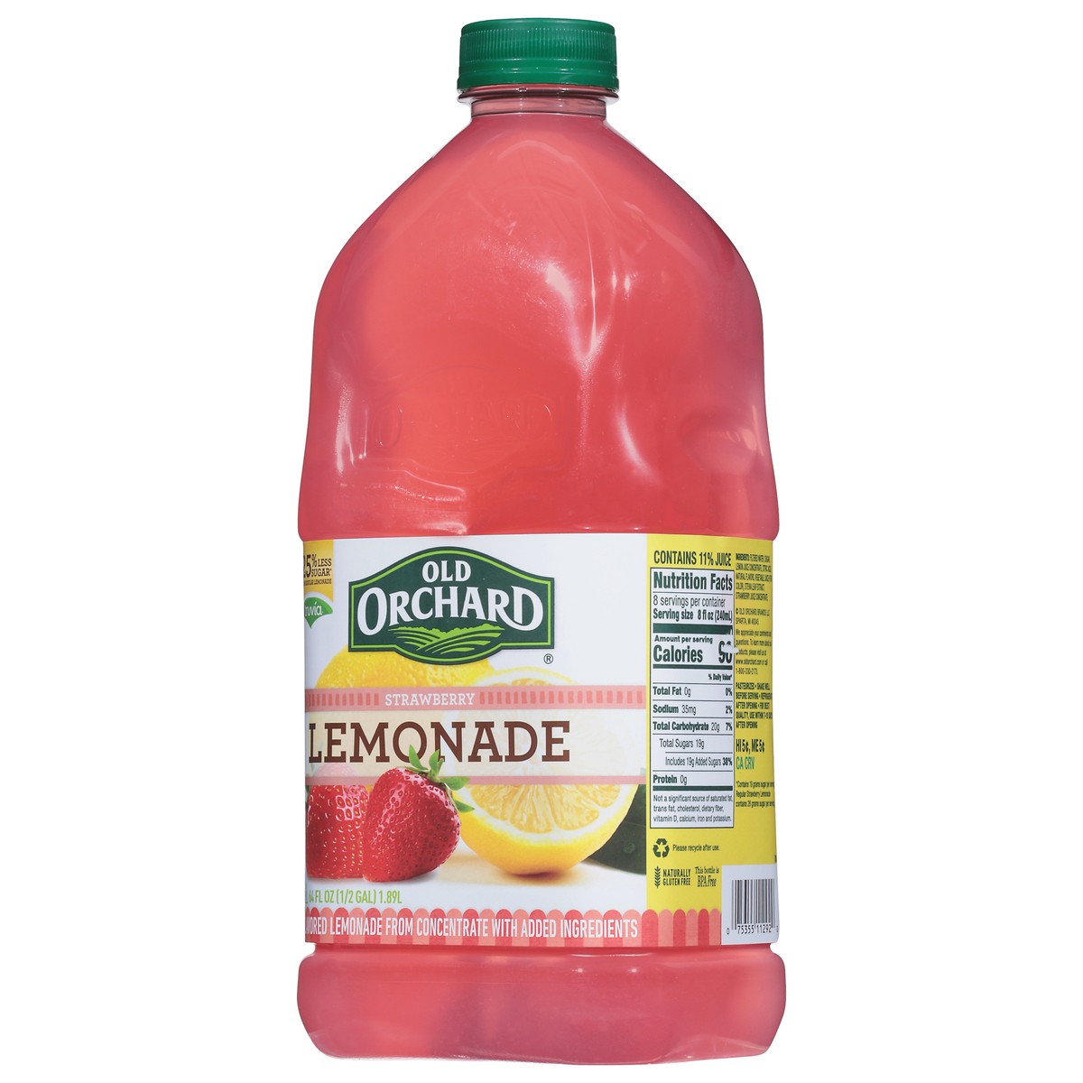 slide 3 of 9, Old Orchard Strawberry Lemonade, 64 fl oz