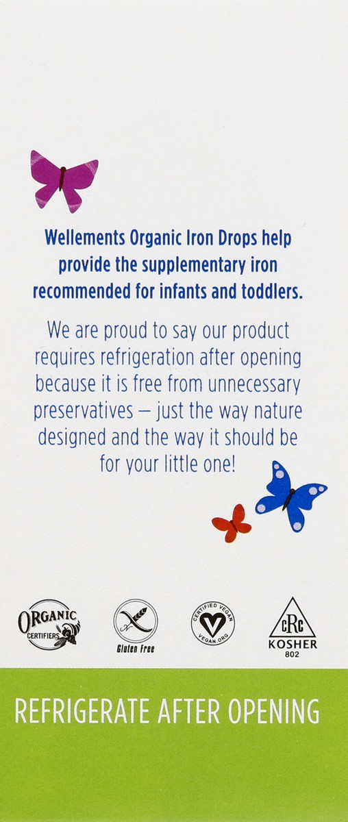 slide 7 of 9, Wellements Organic Iron Drops 1 oz, 1 oz