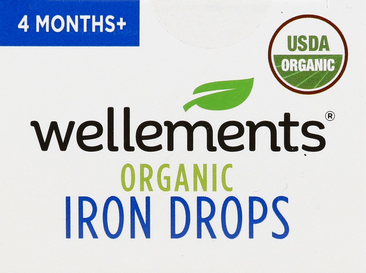 slide 9 of 9, Wellements Organic Iron Drops 1 oz, 1 oz