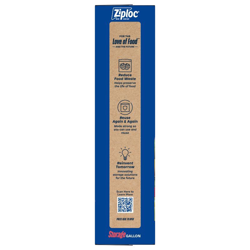 slide 13 of 13, Ziploc Slider Gallon Storage Bags for Food Preservation and Meal Prep - 32ct, 32 ct