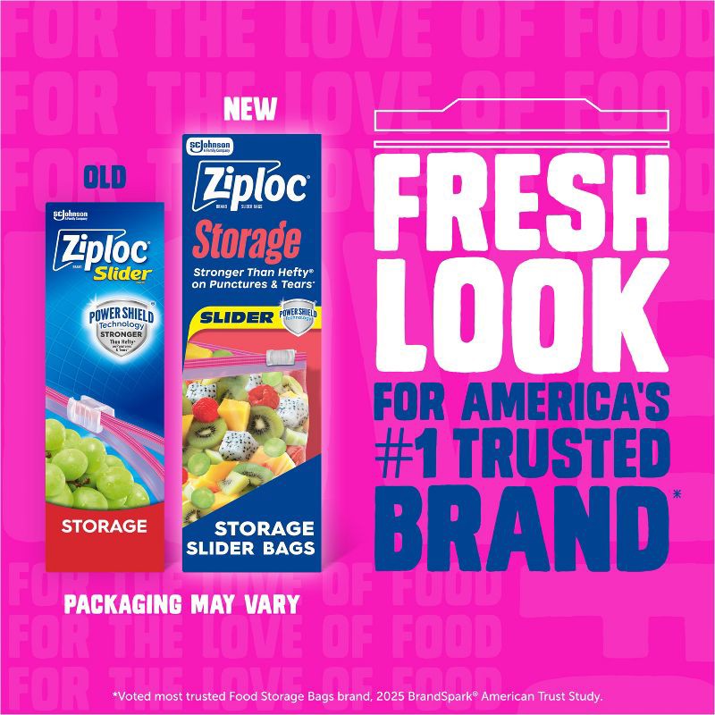slide 4 of 13, Ziploc Slider Gallon Storage Bags for Food Preservation and Meal Prep - 32ct, 32 ct