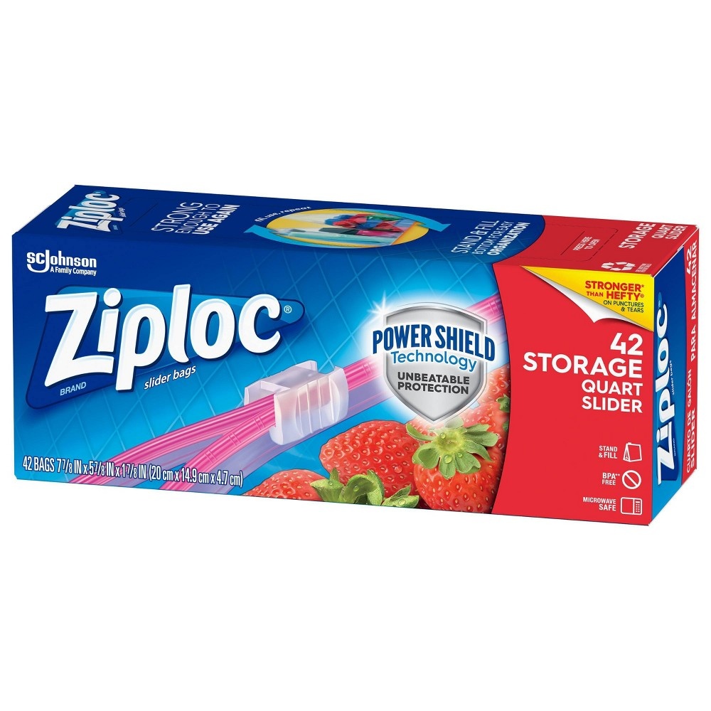 Ziploc Slider Quart Storage Bags 42 ct | Shipt