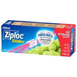 Ziploc Slider Quart Food Storage Bags for Meal Prep - 42ct​