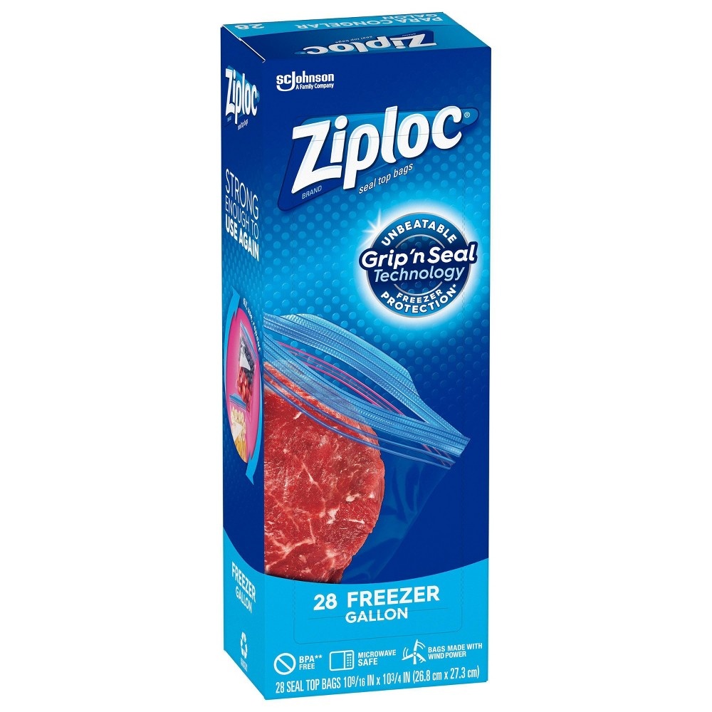 Ziploc Gallon Freezer Bags 28 ct | Shipt