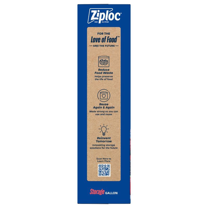 slide 14 of 14, Ziploc Gallon Storage Bags for Food Preservation and Meal Prep - 42ct, 42 ct