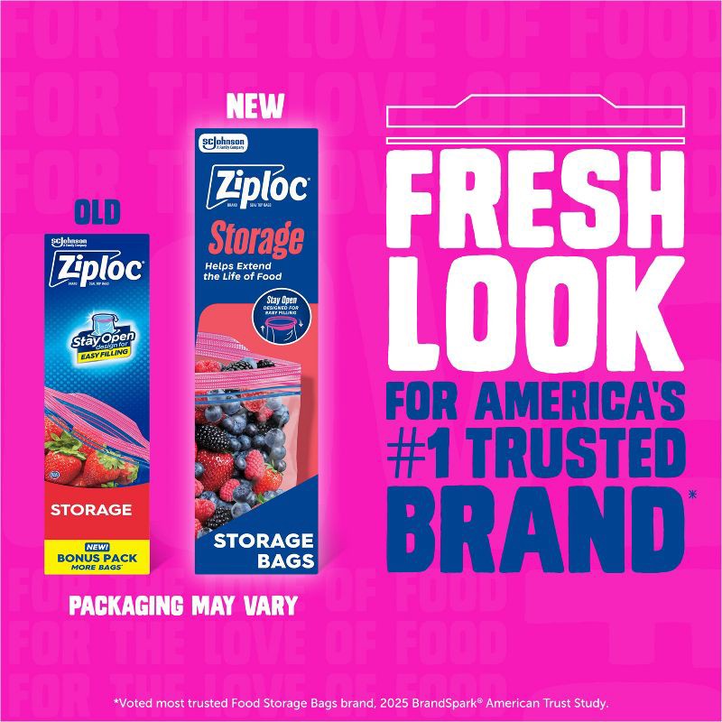 slide 4 of 14, Ziploc Gallon Storage Bags for Food Preservation and Meal Prep - 42ct, 42 ct
