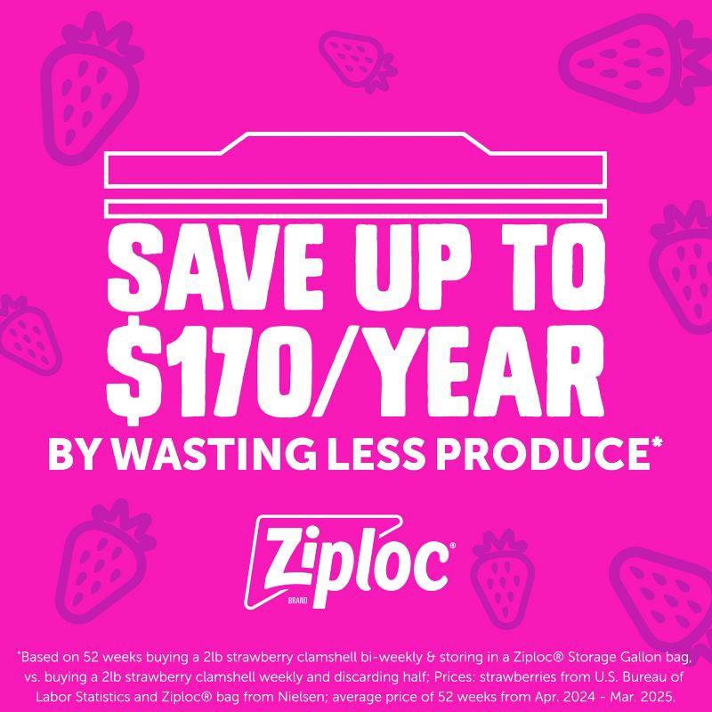 slide 8 of 12, Ziploc Gallon Storage Bags with Grip 'n Seal Technology - 42ct, 42 ct