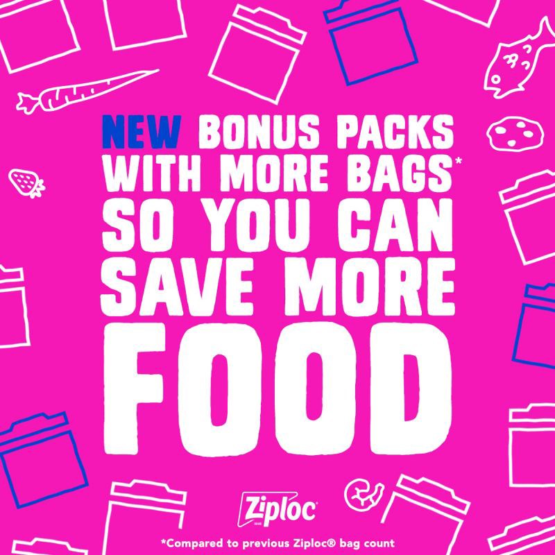 slide 7 of 15, Ziploc Storage Gallon Bags with Grip 'n Seal Technology - 22ct, 19 ct