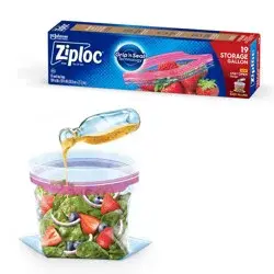Ziploc Storage Gallon Bags with Grip 'n Seal Technology - 19ct