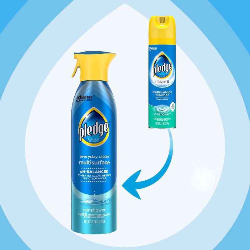 Pledge Multisurface Cleaner Rainshower Aerosol 9.7oz 9.7 oz Shipt