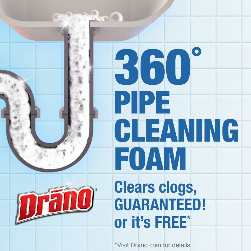 slide 6 of 14, Drano Dual-Force Drain Cleaner and Clog Remover - 17 fl oz, 17 fl oz