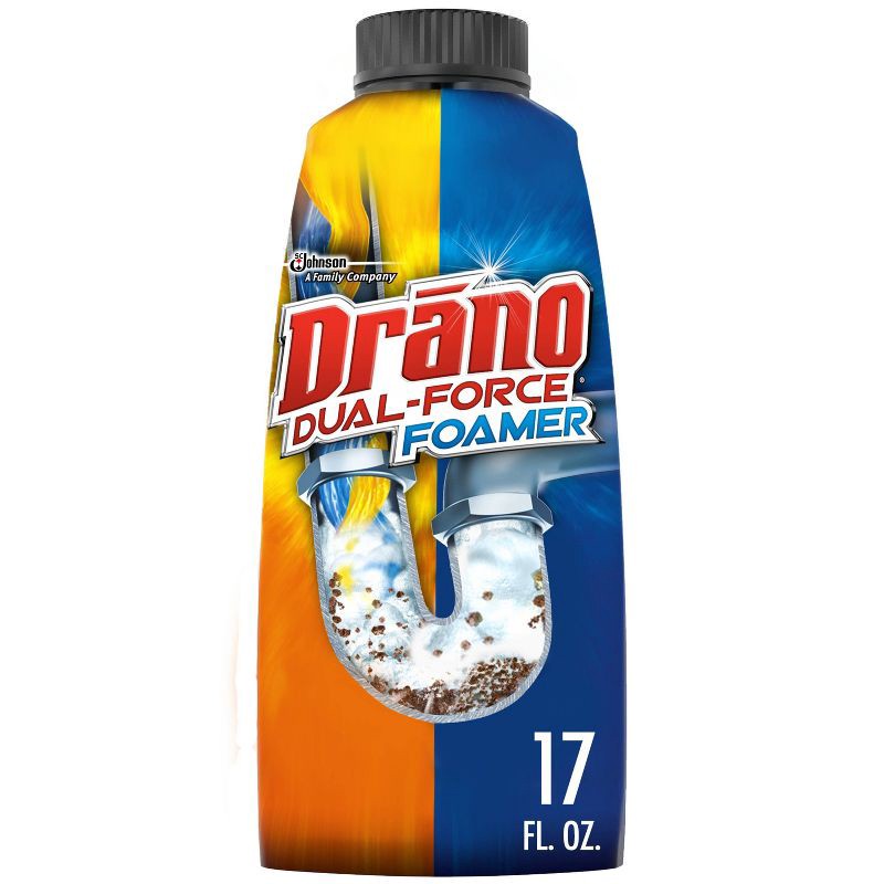 slide 1 of 14, Drano Dual-Force Clog Remover - 17oz, 17 oz