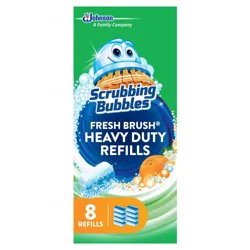 Scrubbing Bubbles Fresh Brush Heavy Duty Toilet Bowl Cleaner Refills - 8ct