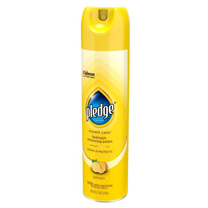 slide 12 of 13, Pledge Expert Care Multi Surface Enhancing Furniture Polish Spray - Lemon - 9.7oz, 9.7 oz