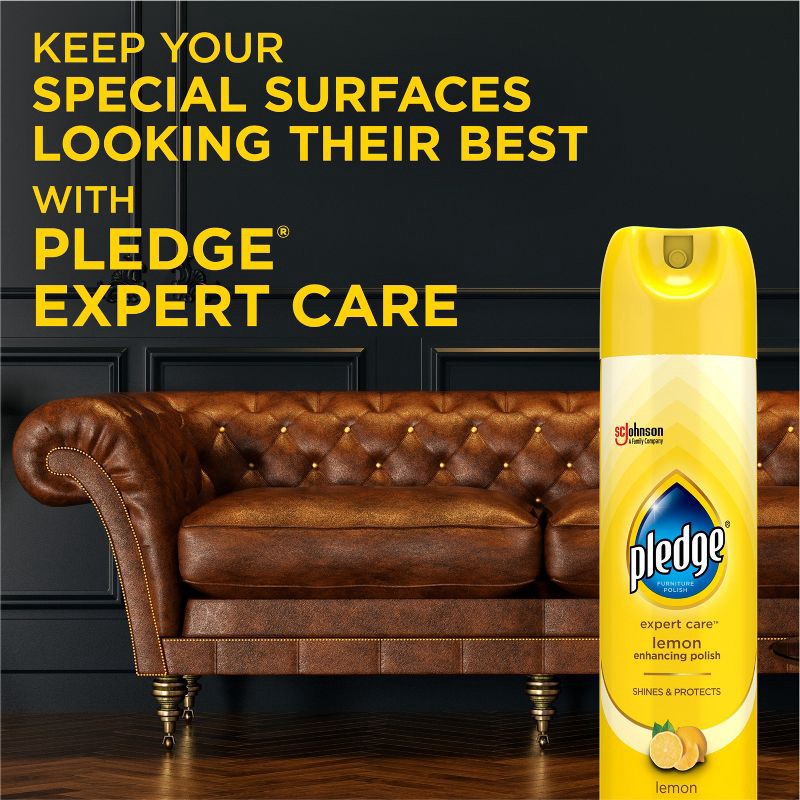 slide 10 of 13, Pledge Multisurface Enhancing Polish Spray - Lemon - 9.7oz, 9.7 oz