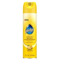 Pledge Expert Care Multi Surface Enhancing Furniture Polish Spray - Lemon - 9.7oz