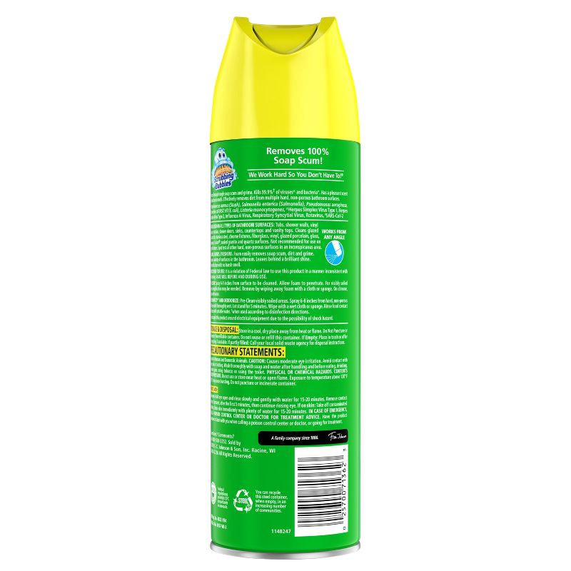 slide 3 of 11, Scrubbing Bubbles Bathroom Cleaner Disinfectant Spray Grime Fighter Aerosol - Citrus - 20oz, 20 oz