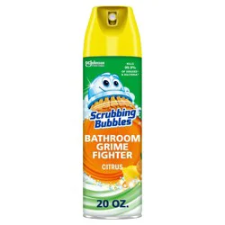 Scrubbing Bubbles Citrus Bathroom Cleaner & Disinfectant Aerosol Spray - 20oz: Shower, Countertops, Bath Tub, Sink