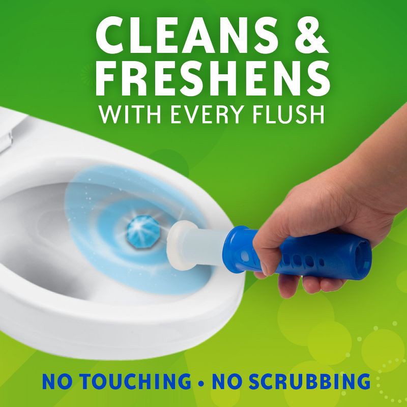 slide 2 of 11, Scrubbing Bubbles Fresh Gel Toilet Bowl Cleaner Stamps - Rainshower - 6ct, 6 ct