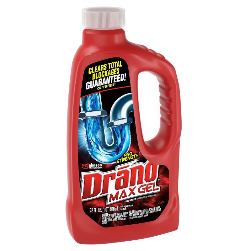 slide 13 of 14, Drano Unscetned Max Gel Drain Cleaner and Clog Remover - 32 fl oz, 32 fl oz